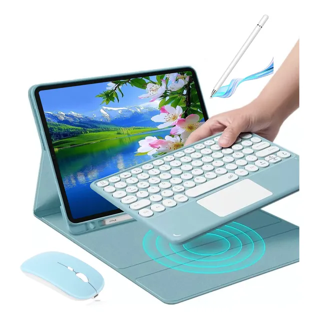 Funda Teclado Mouse +lápiz Para Galaxy S6 Lite 10.4 P613/619