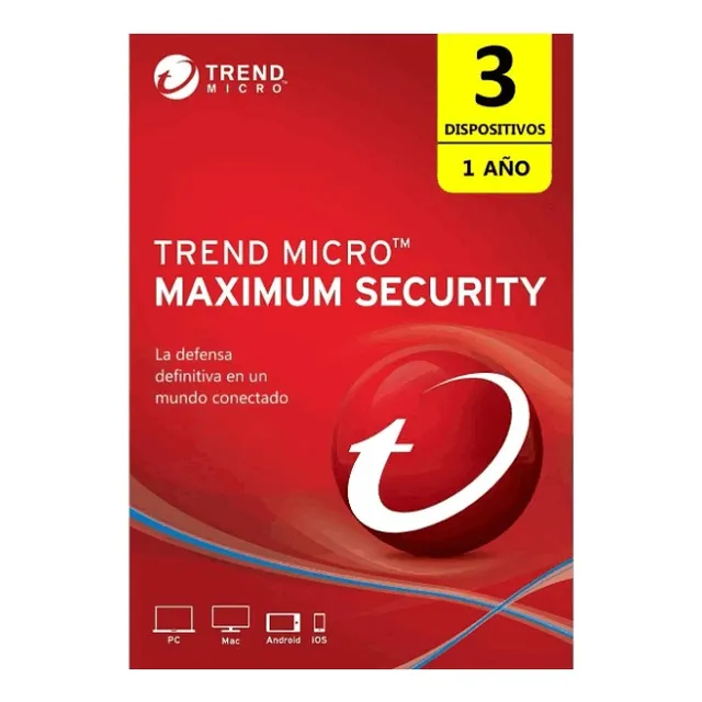 Trend Micro® Maximum Security 3 Dispositivos 1 Año