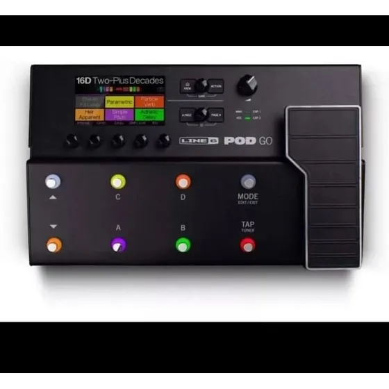 Pedal De Efeito Line 6 Pod Go Preto
