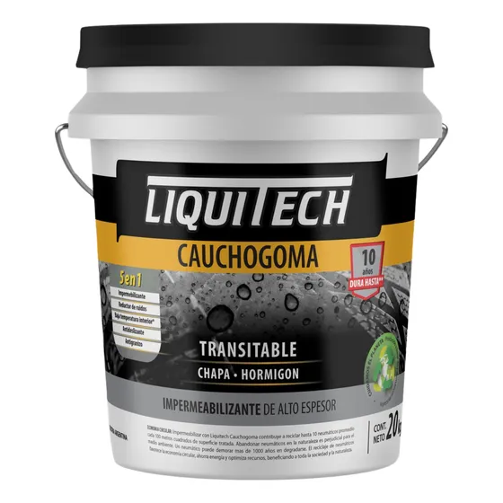 Membrana Impermeabilizante Techo Caucho Goma Liquitech X 20k