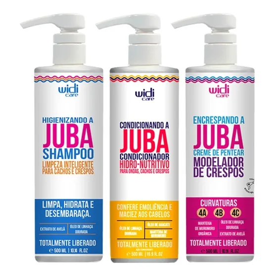 Kit Widi Care Encrespando A Juba Shampoo+cond+cr. De Pentear