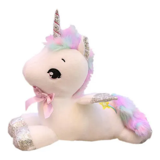 Nuevo Juguetes De Felpa De Unicornio Gigante Arco Iris
