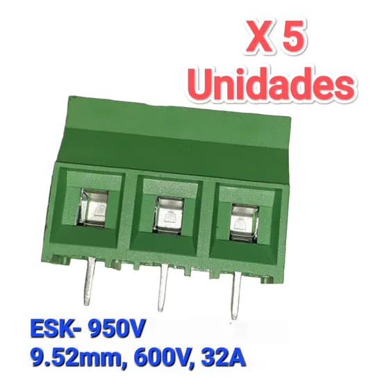 Bornera 9.5mm 300v 32a - Terminal Block 3 Posiciones