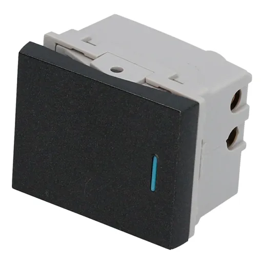 Paq C/20 Interruptor 3 Vías 1/2, Línea Premium, Color Negro 