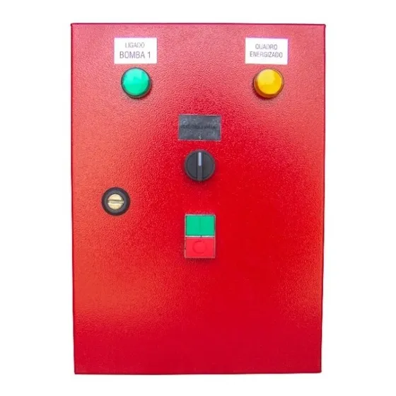 Quadro Comando Para Incêndio De 5.0hp 220v - Cm.bomba 24vcc