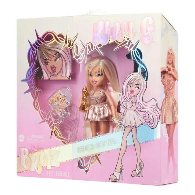 Muñeca Bratz X Karol G Collector Con 3outfits Y Accesorios