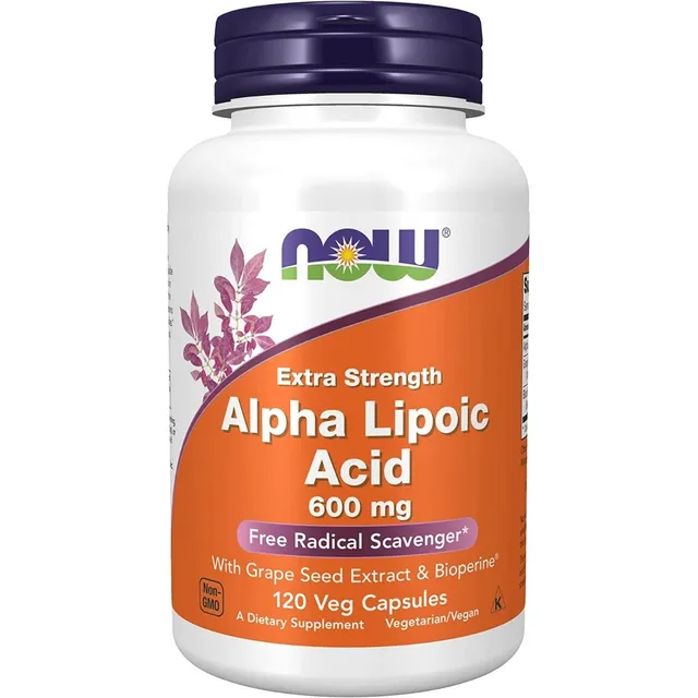 Ácido Alfa Lipoico 600mg Extr. De Semilla De Uva Y Bioperine