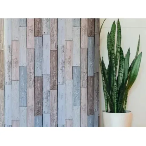 Papel Mural Autoadhesivo Rollo 10mt X 60cm Madera Pasteles