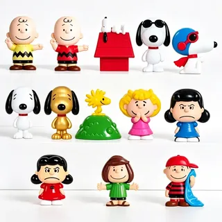Colección Completa Figuras Snoopy Marinela Gansito 13piezas