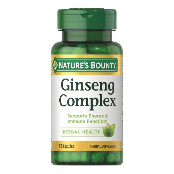 Suplemento Nature's Bounty Ginseng Complex Plus X 75 Cápsula