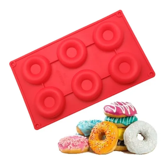 Molde De Silicon Para Donas Repostería. 6 Cavidades