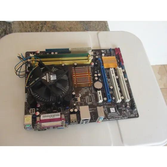 Kit Placa-mãe Asus P5qpl-am + Dual Core E2160 + 1 Gb Memória
