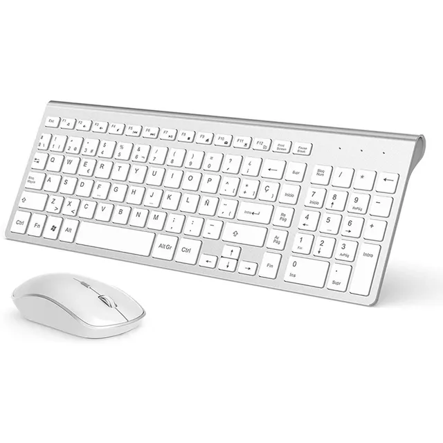  Zienstar Juego De Teclado Y Ratón Inalámbricos En Español