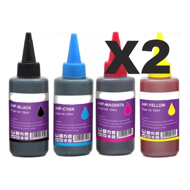 Tinta Dye Para Hp 100 Ml