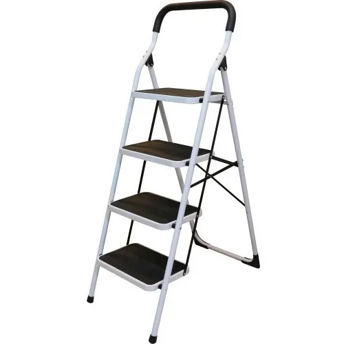Escalera Tubular Plegable 4 Peldaños Surtek Ett4