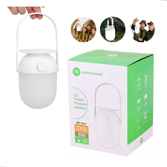 Lampião Led Recarregável Potente De Longa Duração P/ Acampar