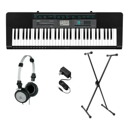 Kit Teclado A. Casio Ctk-2550k2-br 61+ F. Akg 414p + Sup. X