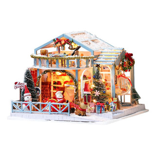 3d Diy Casa De Muñecas Miniatura Kit De Muebles Luz Led 3d Diy Casa De Muñecas Miniatura Kit De Muebles Luz Led
