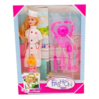 Muñeca Enfermera Fashion Set Kit Barbie Doctora Juguetes Muñeca Enfermera Fashion Set Kit Barbie Doctora Juguetes