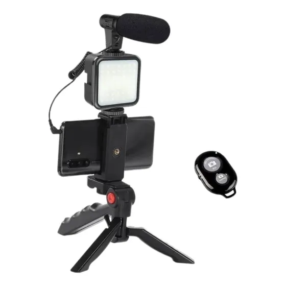 Kit Grabar Video Estabilizador Cámara Reflex Trípode Celular
