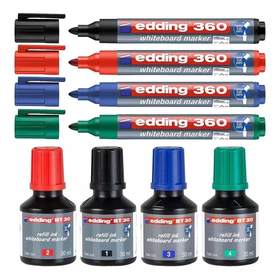 Marcador Edding 360 Para Pizarra Y Tintas Bt-30 P/recarga