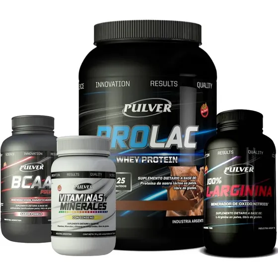 Proteína Prolac 1 Kg Pulver Amino Bcaa Arginina Vitamínico