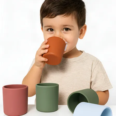 Vaso O Taza De Silicona De Aprendizaje Para Bebés Y Niños