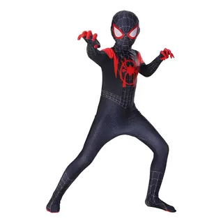 Fantasia Homem Aranha Genérica Com Måscara Super Herói Fantasia Homem Aranha Genérica Com Måscara Super Herói