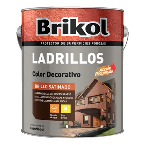 Esmalte Protector Decorativo Para Ladrillos Brikol 4l
