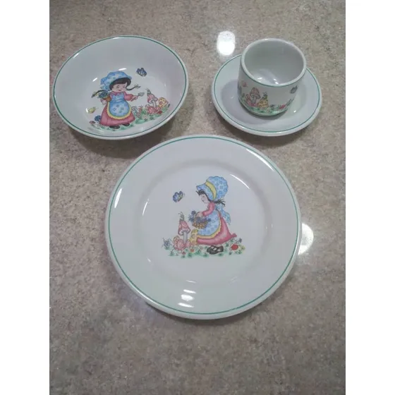 Juego De Servir Infantil Platos Y Taza 