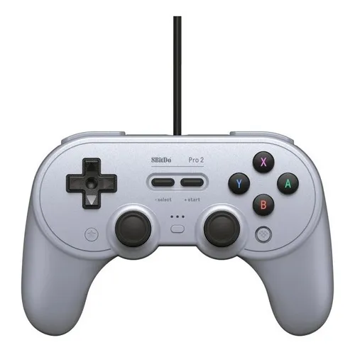 8BitDo Pro 2 Wired Controller for Switch Windows Steam Deck & Raspberry Pi Gray Edition