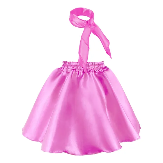 Falda De Rock And Roll Infantil Medio Circular Para Niña