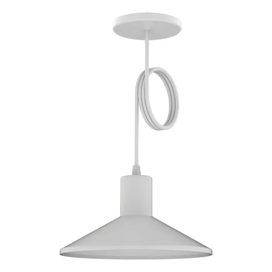Lampara Colgante Moderna Sombrero Chino Colores 1 Foco Led Color Blanco Spotsline Bell11 220V