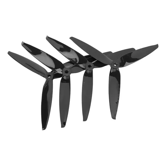 Hélices Tri Blade De 4 Piezas Para Fpv Rc Drone Negro
