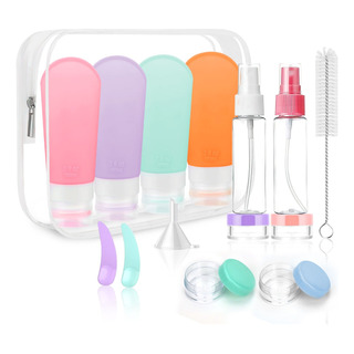 Botellas De Viaje De Silicona Recargables Para Artículos De Botellas De Viaje De Silicona Recargables Para Artículos De