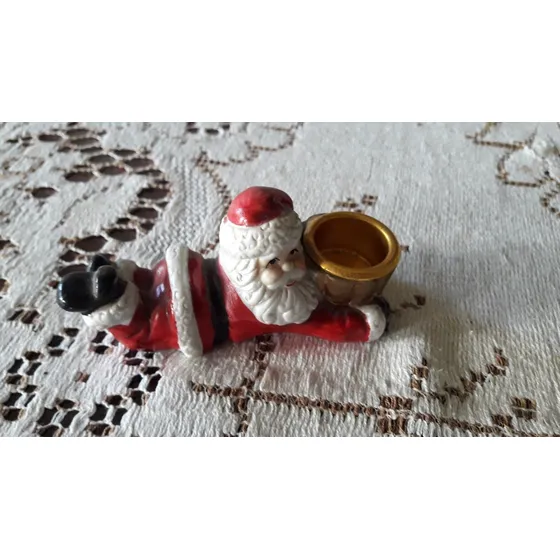 Papa Noel Con Soporte Para Vela