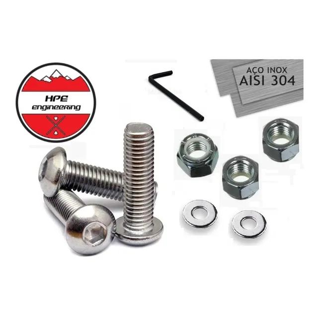 Kit Parafusos Inox Coroa Nx Sahara Xl Xlx 250 E 350 Bros 160