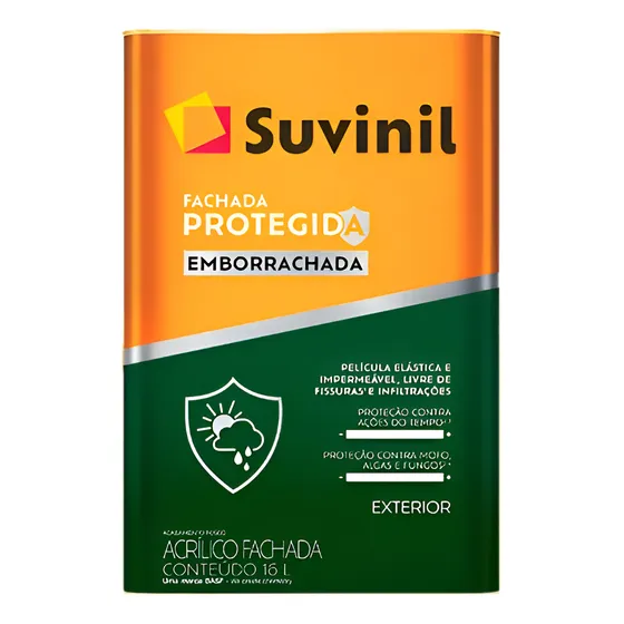 Tinta 16l Cores Emborrachada Fachada Protegida Total Suvinil