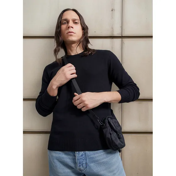 Saco Hombre Seven C/r Negro Algodón 45330215-10