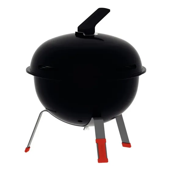 Churrasqueira Carvão Tcp-320l Aço Esmaltado Preta Tramontina Cor Preto