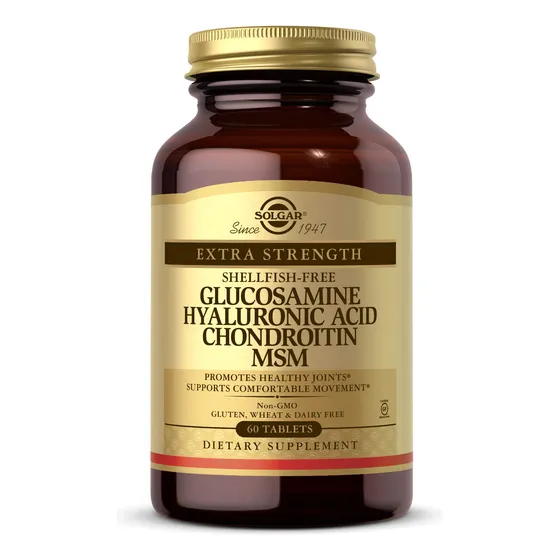 Suplemento Solgar: Glucosamina, Ácido Hialurónico, Condroiti