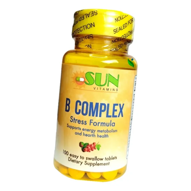 Complejo B + Vitamina B12 + Ácido Fólico + Biotina 100 Tabs