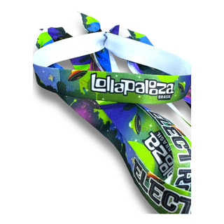 10 Pulseira Identificação Tecido Cetim Festa Balada Festival 10 Pulseira Identificação Tecido Cetim Festa Balada Festival