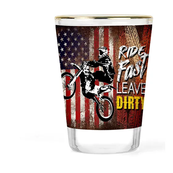 Vaso Chupito Motocross Mx Paseo Rapido Gafa Motociclista