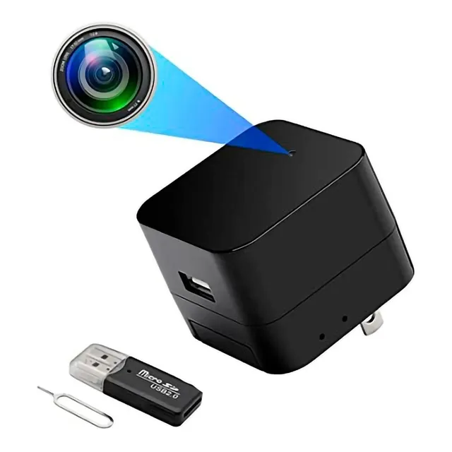 Cámara Espía Oculta Cargador Wifi 1080p Monitoreo Tiemporeal