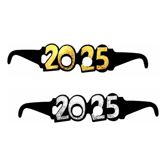 Lentes Año Anteojos Cartón X 6 Cotillón Activarte