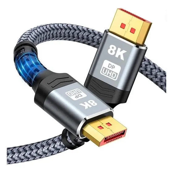 Cable Displayport A Displayport 8k Uhd 1.8 Mtrs Macho Macho