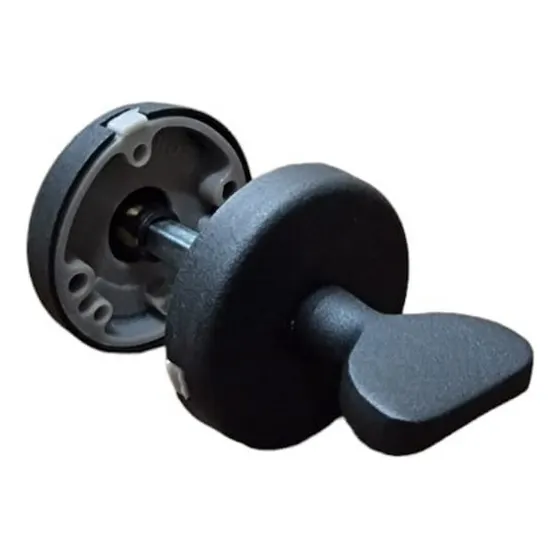 Cerrojo Baño Terra Aluminio Negro Puerta 50 Mm