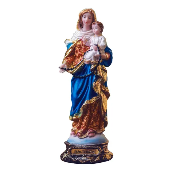 Imagem De Nossa Senhora Do Rosário 20cm Resina