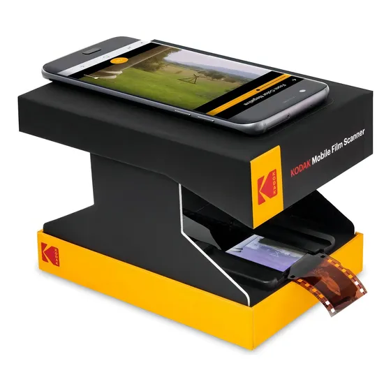Scanner de filmes móvel Kodak com aplicativo para telefone - preto